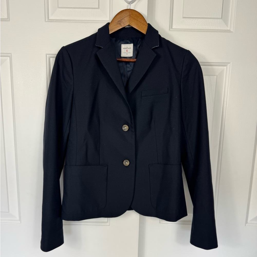 Gap The Academy Blazer‎ Navy Size 6 Classic Academia Preppy